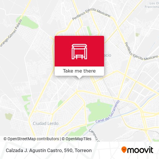 Calzada J. Agustín Castro, 590 map