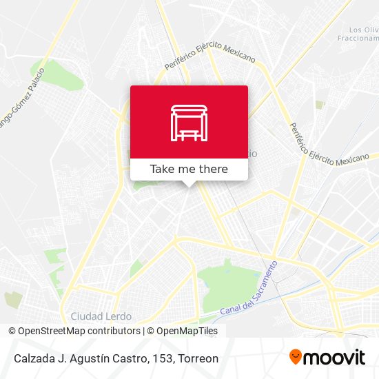 Calzada J. Agustín Castro, 153 map