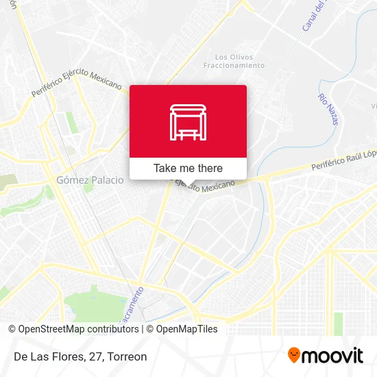 De Las Flores, 27 map