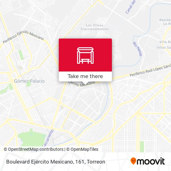 Mapa de Boulevard Ejército Mexicano, 161