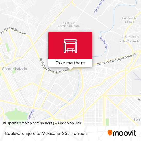 Mapa de Boulevard Ejército Mexicano, 265