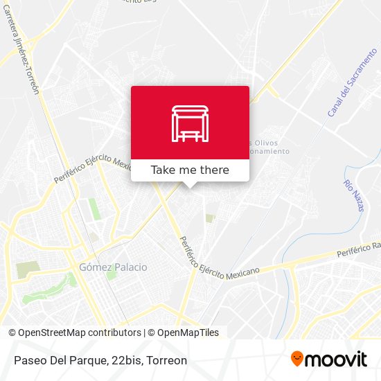 Mapa de Paseo Del Parque, 22bis