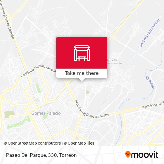 Mapa de Paseo Del Parque, 330