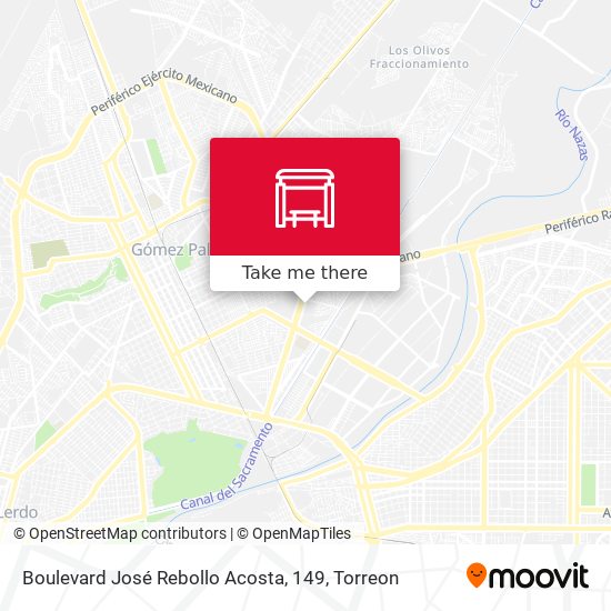 Boulevard José Rebollo Acosta, 149 map