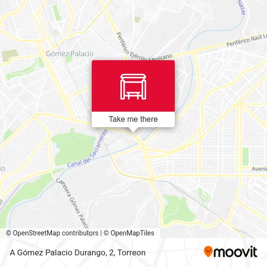 Mapa de A Gómez Palacio Durango, 2