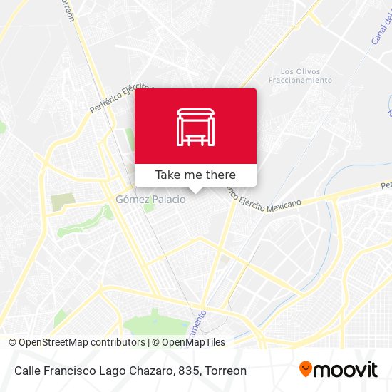 Mapa de Calle Francisco Lago Chazaro, 835
