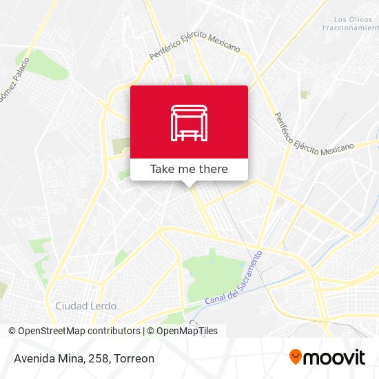 Mapa de Avenida Mina, 258