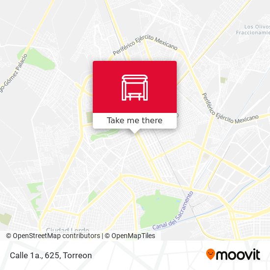 Mapa de Calle 1a., 625