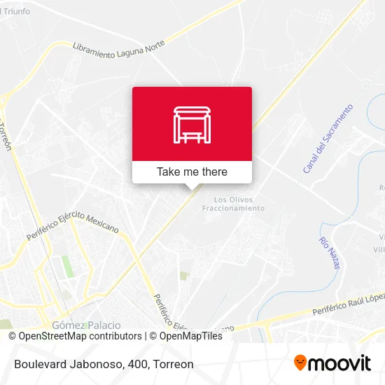 Boulevard Jabonoso, 400 map