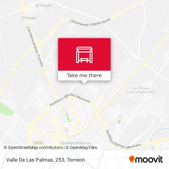 Valle De Las Palmas, 253 map