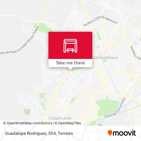 Guadalupe Rodríguez, 304 map