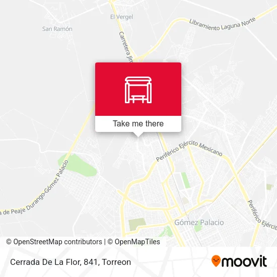 Cerrada De La Flor, 841 map