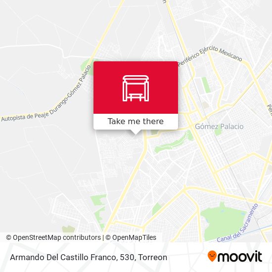 Armando Del Castillo Franco, 530 map