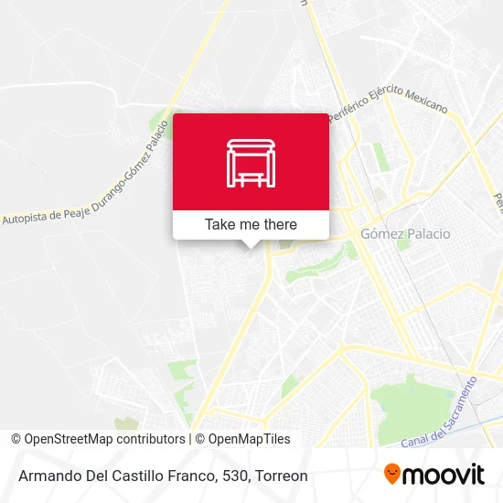 Armando Del Castillo Franco, 530 map