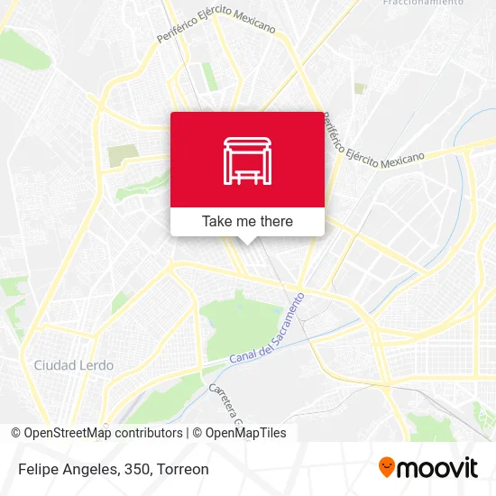 Felipe Angeles, 350 map