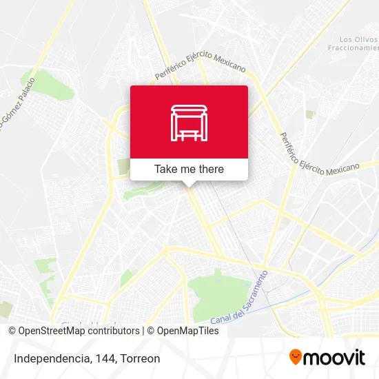 Independencia, 144 map