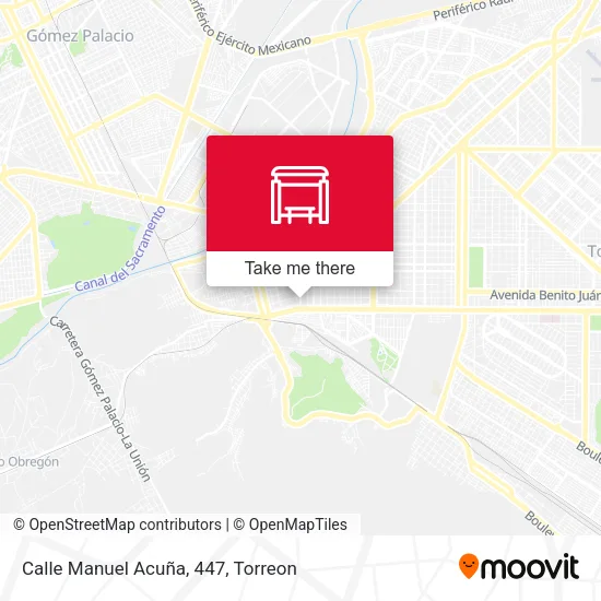 Mapa de Calle Manuel Acuña, 447