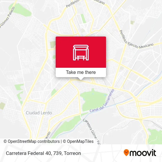 Carretera Federal 40, 739 map