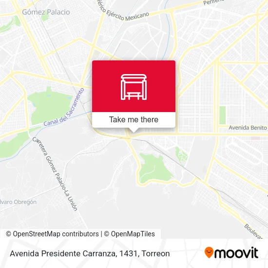 Avenida Presidente Carranza, 1431 map