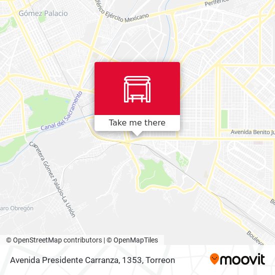 Avenida Presidente Carranza, 1353 map