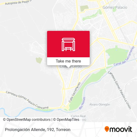 Prolongación Allende, 192 map