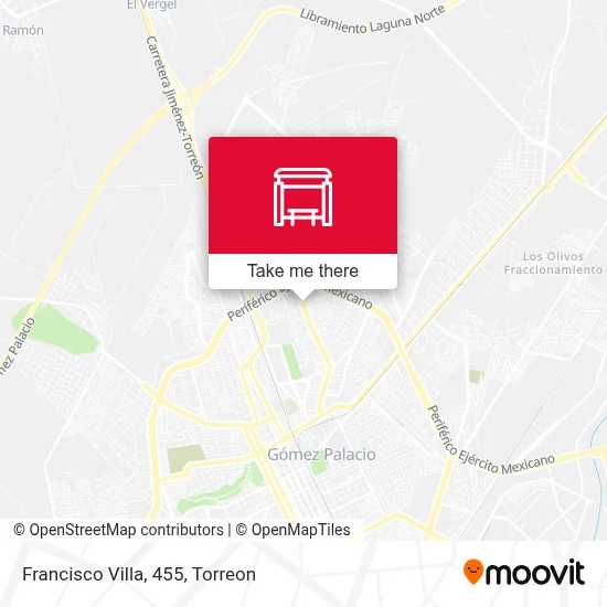 Francisco Villa, 455 map