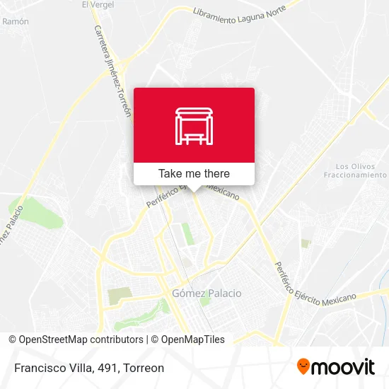 Francisco Villa, 491 map