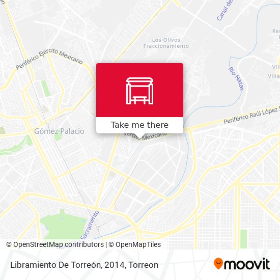 Libramiento De Torreón, 2014 map