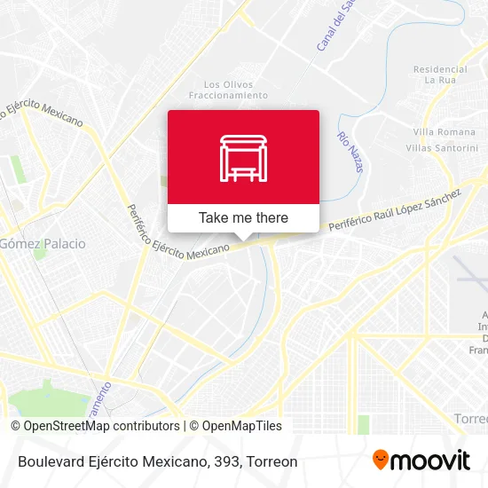 Boulevard Ejército Mexicano, 393 map