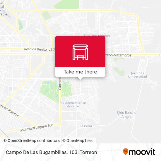 Campo De Las Bugambilias, 103 map