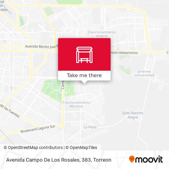Avenida Campo De Los Rosales, 383 map