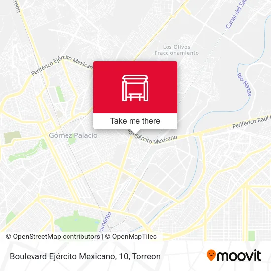 Mapa de Boulevard Ejército Mexicano, 10
