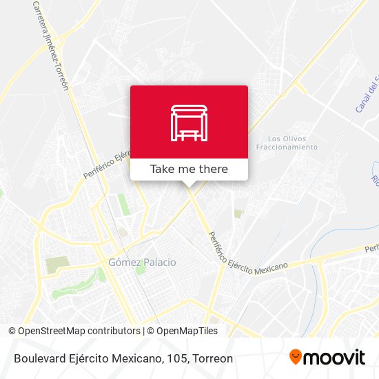 Mapa de Boulevard Ejército Mexicano, 105