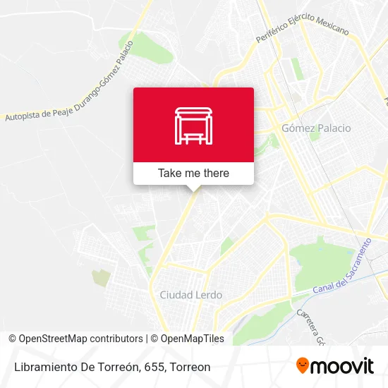 Libramiento De Torreón, 655 map