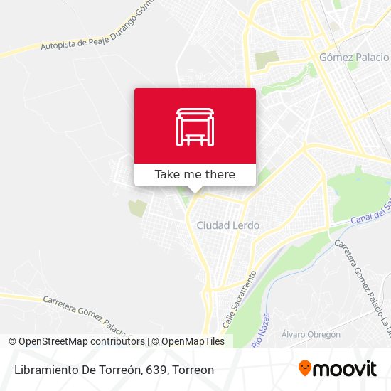 Mapa de Libramiento De Torreón, 639