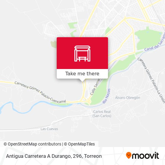 Mapa de Antigua Carretera A Durango, 296