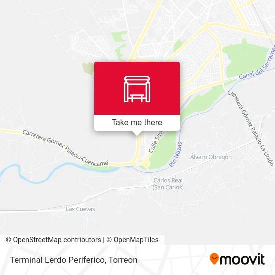 Terminal Lerdo Periferico map
