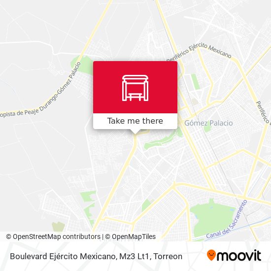 Boulevard Ejército Mexicano, Mz3 Lt1 map