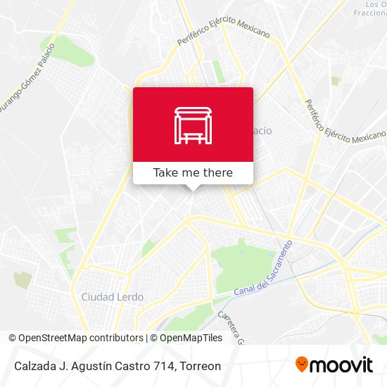 Calzada J. Agustín Castro 714 map