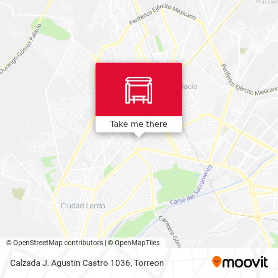 Calzada J. Agustín Castro 1036 map