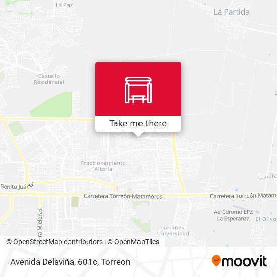 Mapa de Avenida Delaviña, 601c