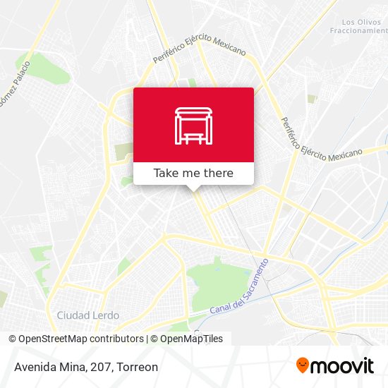 Mapa de Avenida Mina, 207