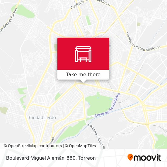 Mapa de Boulevard Miguel Alemán, 880