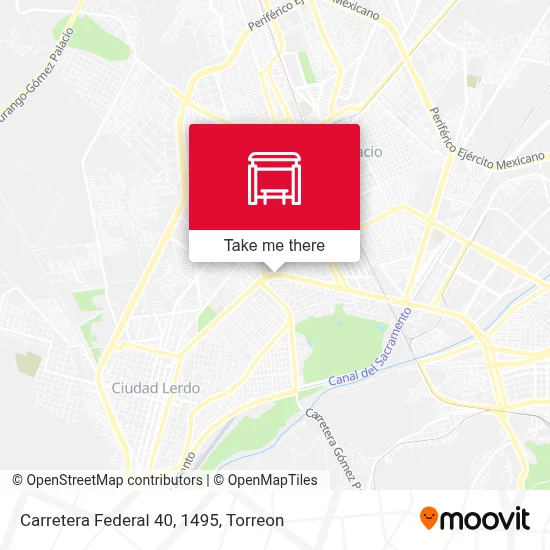 Carretera Federal 40, 1495 map