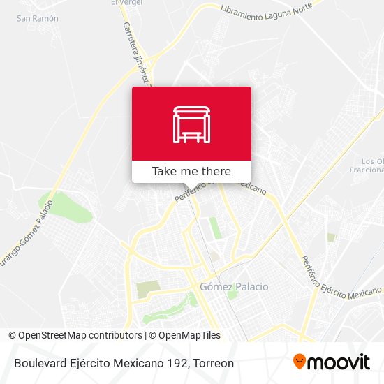 Mapa de Boulevard Ejército Mexicano 192