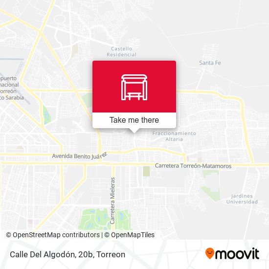 Calle Del Algodón, 20b map