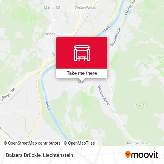 Balzers Brückle map