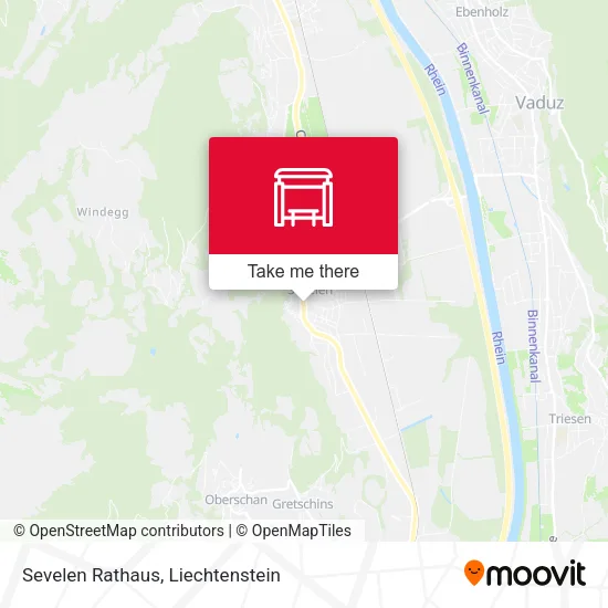 Sevelen Rathaus map