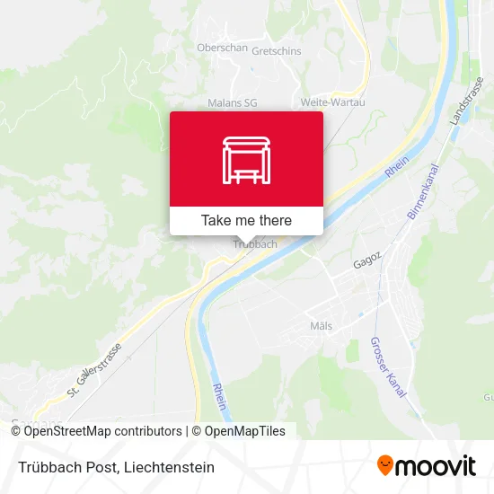 Trübbach Post map
