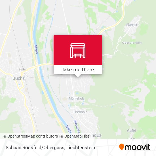 Schaan Rossfeld/Obergass map
